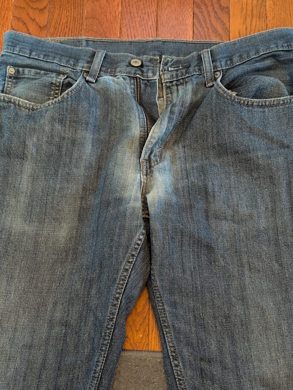 Levi's Men's Straight Jeans - Faded Blue Denim